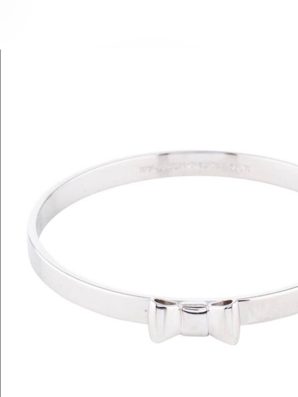 Kate Spade Take a Bow Silver Braclet EUC